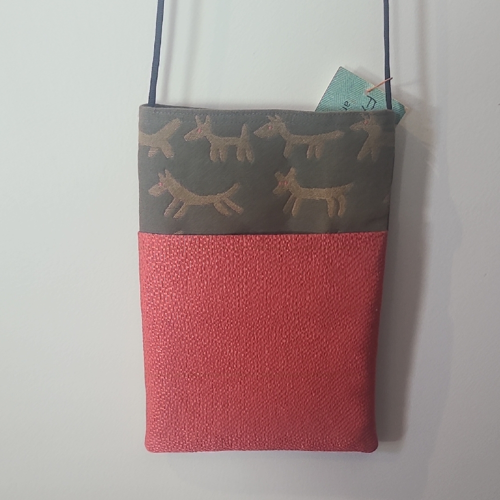 Stylish Red and Green Crossbody Bag